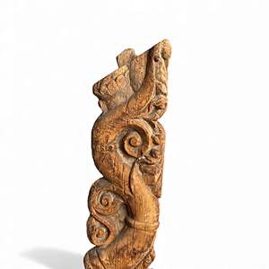 Support en bois antique pour connecteurs et supports d'étagères - Product Image 4