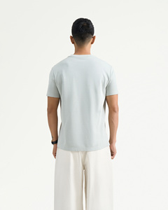 <b>Men's</b> Coolmax Short Sleeve 100% Cotton Knitted Fitted Solid Color T-<b>Shirt</b>-Routine Vietnam - Product Image 4