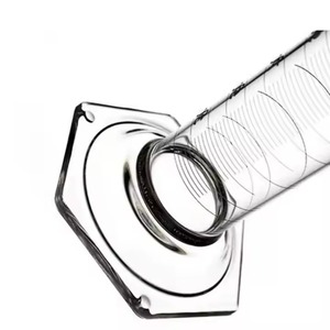 Cilindro graduado de medición con base hexagonal de vidrio de borosilicato transparente de 500ml para laboratorio al por mayor - Product Image 5