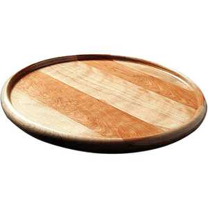 Organizador de almacenamiento de soporte giratorio Lazy Susan redondo de madera para uso de herramientas de pastel de taza trasera - Product Image 3