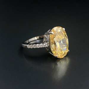 Anillo citrino natural Anillo citrino de corte ovalado Anillo de piedra NATAL DE NOVIEMBRE Anillo de compromiso Anillo de piedras preciosas amarillas Plata 925 - Product Image 2