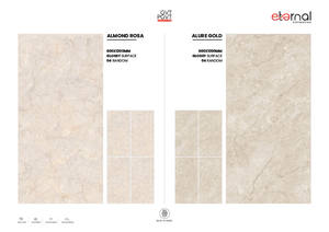 Carreaux en porcelaine de luxe 600x1200 mm, finition pierre veinée lisse, idéal pour les intérieurs résidentiels et commerciaux modernes - Product Image 4