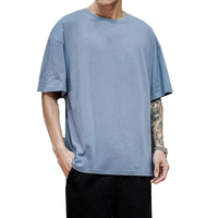 Kaos Pria Pro Club Oversize Lose Fit Bahan Jersey Bermotif Dapat Disesuaikan