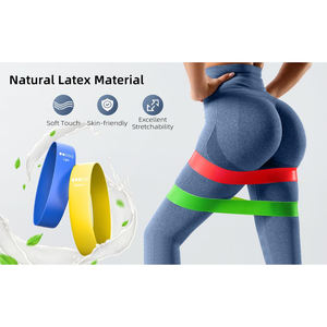 Ensemble de bandes de résistance élastiques en latex pour la musculation et les étirements à domicile, emballées dans des sacs - Product Image 2