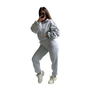 Ensemble survêtement 2 pièces personnalisé pour femmes Sweat-shirt à manches longues et pantalon long skinny Ensemble de survêtements de jogging 2026 - Product Image 4