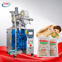 Mesin Pengemas Sachet Otomatis Empat Sisi Segel untuk Kemasan Saus Salad, Pasta, dan Saus Porsi Tunggal