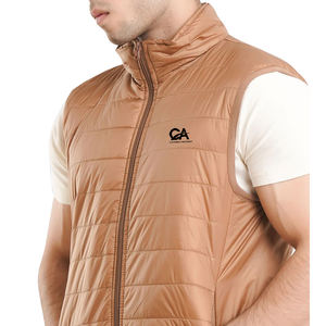 Gilet chaud matelassé pour hommes 100% haute qualité hommes hiver coupe-vent gilet vêtements d'extérieur décontracté matelassé sans manches gilet - Product Image 2