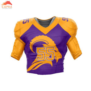 Jersey en blanco de poliéster personalizado y uniforme corto de fútbol americano listo para enviar - Product Image 2