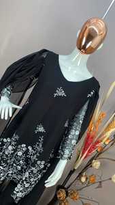 Traje de trabajo de secuencia de estilo exclusivo, diseñador elegante, con pantalón y mangas de lujo cosidas - Product Image 6