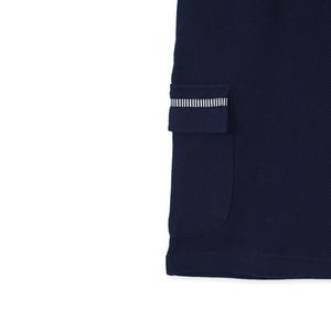 Nouvelle mode hommes bleu marine 100% coton été Streetwear Jogging Shorts Style décontracté avec poches Cargo teint uni en vente - Product Image 3