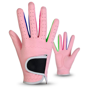 Guantes de golf de cuero genuino de alta calidad para mano izquierda y derecha Ajuste cómodo y textura suave para deportes al aire libre Entrenamiento en interiores - Product Image 1