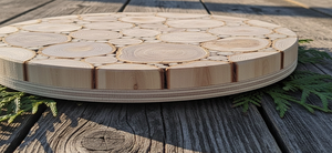 Planche à découper rectangulaire en bois naturel et résine époxy de luxe, fabriquée à la main, écologique, durable, pour la cuisine, idéale pour offrir en cadeau à la maison - Product Image 2