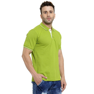 Polo en coton personnalisé/Vente en gros T-shirts polo vierges coupe ajustée en coton grande taille pour hommes - Product Image 4