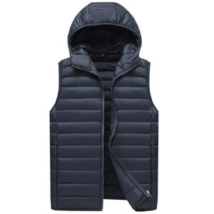Chaleco acolchado sin mangas de invierno con cremallera de cuello alto Chaqueta ligera para exteriores Zip up Warm Outerwear Abrigo acolchado - Product Image 3