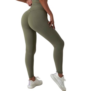 2025 Style tendance personnalisé Top vente de haute qualité bas 100% Nylon Spandex femmes pantalons de Yoga Fitness sport Leggings porter - Product Image 5