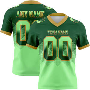 Camiseta de fútbol personalizada con nombre y número, camiseta transpirable de malla, uniforme de fútbol americano para adultos y jóvenes - Product Image 1