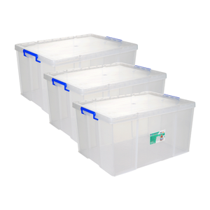 Boîte de rangement transparente avec couvercle verrouillable robuste Boîtes de rangement et bacs adaptés à un usage industriel, commercial ou domestique - Product Image 5