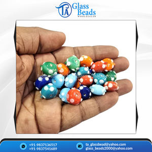 Cuentas de cristal rojo de mejor grado del fabricante directo, patrón de mosaico de confeti, precio bajo, cristal natural Suelto - Product Image 5