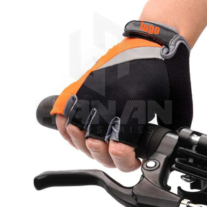 Coussin en gel antidérapant unisexe personnalisé absorbant les chocs Gants de cyclisme Gants de course demi-doigts à la mode - Product Image 3