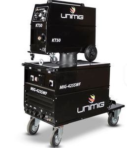 Soudeuse MIG UNIMIG 425 SWF en acier haute résistance avec alimentateur de fil séparé pour acier inoxydable - KUM425SWF - Product Image 2