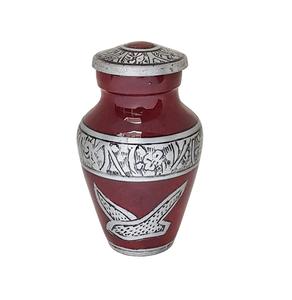 Engraved <b>Keepsake</b> Urn Aluminum Stone Finished Grey <b>Keepsake</b> Metal Adult <b>Ashes</b> Urn Exporters India - Product Image 3