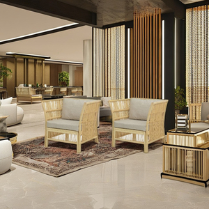 Fauteuil de loisirs moderne ALENA en rotin tufté de haute qualité avec coussin, provenant d'Indonésie, idéal pour ferme, centre commercial, salon, chambre et hôtel - Product Image 5