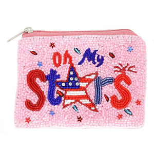 Monedero con cuentas de moda hecho a mano, Correa con cremallera y cuentas de cristal, billetera bonita con diseño de Apple, bordado de costura elegante de nueva apariencia - Product Image 3