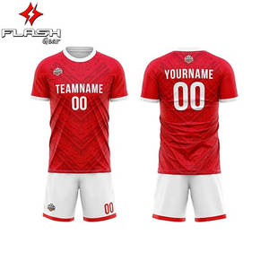 Maillot de football personnalisé de nouvelle saison en gros, maillot de football unisexe de haute qualité, 100% polyester respirant, vêtements de football courts - Product Image 3