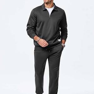 COOFANDY-Conjunto de Chándal Informal con Cremallera para Hombre, Chándal de Manga Larga, Jersey de 3 Cuartos, Moda 1/4, 2 Piezas, 2025 - Product Image 6