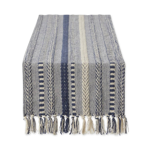 Resúmenes texturizados para mesas 100% algodón Premium Floral bordado camino de mesa 180GSM 80 pulgadas Jacquard India Etiqueta Privada DHL - Product Image 5