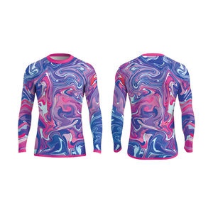 Camiseta de Manga Larga con Cierre en el Cuello para Unisex, de Algodón y Poliéster de Secado Rápido para Surf y Deportes Acuáticos - Product Image 3