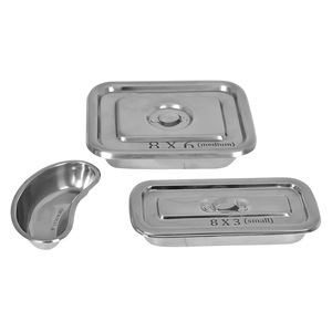 Plateau de salle de chirurgie médicale d'hôpital plateau chirurgical de coiffeuse de table de Mayo plateau chirurgical allemand d'acier inoxydable prix bon marché OEM - Product Image 1