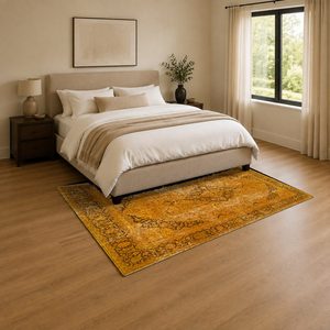 <b>RUGS</b> DEPOT LXDP-0959 Wholesale Red <b>Burgundy</b> Traditional Oriental Digital Printed Machine Washable Chenille Area <b>Rug</b> Non Slip - Product Image 3