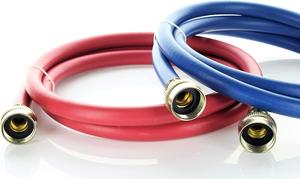 Tuyaux universels <span class=keywords><strong>de</strong></span> lave-<span class=keywords><strong>linge</strong></span> en caoutchouc <span class=keywords><strong>de</strong></span> qualité supérieure 3/4 "X 6FT Lignes <span class=keywords><strong>d</strong></span>'alimentation en eau chaude et froide durables pour machine à laver, sèche-<span class=keywords><strong>linge</strong></span> - Product Image 6