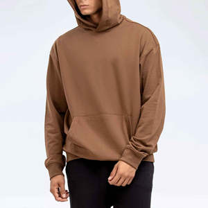 Sweat-shirts à capuche d'hiver personnalisés, coupe ajustée, en coton uni, sweat-shirts à capuche unisexes, en vrac, grande taille, sweat-shirts à capuche pour hommes, OEM - Product Image 4