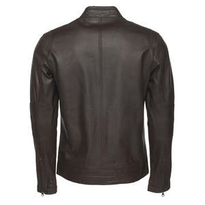 Chaqueta de Cuero con Cierre, Cómoda, Nueva, Moderna, Duradera, para Hombre, de la Mejor Calidad, Transpirable, Corte Holgado, Cuello Alto - Product Image 2