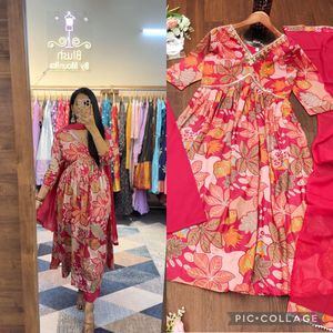 Kurta พิมพ์สกรีนผ้าฝ้ายอินเดียแบบยาวสำหรับผู้หญิงเสื้อผ้าชาติพันธุ์ผู้หญิงพิมพ์ลายแบบอินเดีย - Product Image 3