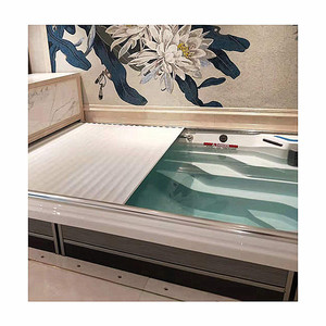 Couverture de <span class=keywords><strong>piscine</strong></span> électrique en alliage d'aluminium de haute qualité, vente chaude, pour <span class=keywords><strong>piscine</strong></span> <span class=keywords><strong>hors</strong></span> <span class=keywords><strong>sol</strong></span>, couvertures pliables pour piscines - Product Image 2
