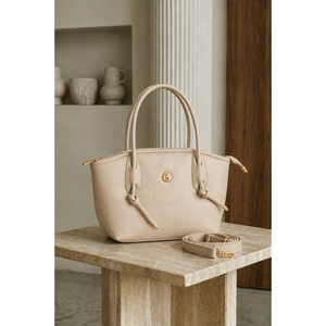 Bolso de Hombro Estilo Bohemio Vintage de Verano, Cuero Suave de Visón con Patrón de Lichee, Cierre Simple o Doble, Impermeable, con Diamantes y Perlas - Product Image 1