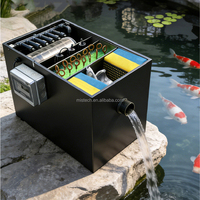 Équipement de filtration pour bassin à carpes koï Mistech Heavy Duty 220V, système de filtration d'eau automatique pour utilisation en extérieur dans les bassins à poissons