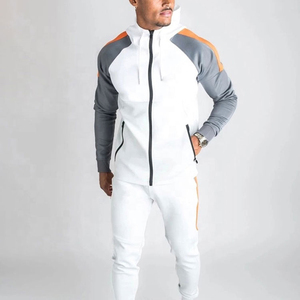 ชุดวอร์มสองชิ้นสำหรับผู้ชายชุดออกกำลังกายผ้าฟลีซชุดออกกำลังกายฟิตเนสยิมของ2025 - Product Image 4