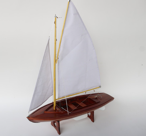 BM16M2 modelo elegante barco náutico artesanía de madera de acacia pintado a mano por el fabricante de Vietnam para la decoración del hogar - Product Image 5