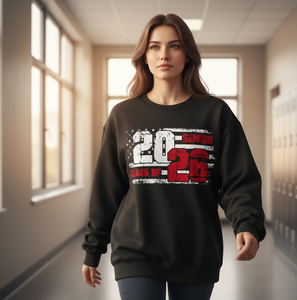 Wholesale Class of 2026 Senior Sweatshirt Custom Logo Graduation Apparel High-Quality 400GSM <b>Black</b> <b>Fleece</b> Pullover - Product Image 6