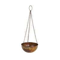 Vase à fleurs mural extérieur galvanisé pour hôtel et café, décoratif, fait à la main en vrac, vente chaude, jardinière suspendue en métal