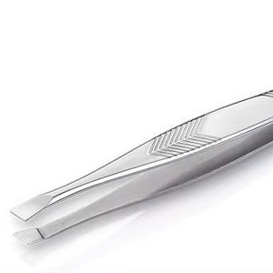 Nghia meilleur vendeur T-07 acier inoxydable sourcil pince à épiler haute qualité pointe oblique conception précis sourcils manucure pédicure ensemble Gel - Product Image 1