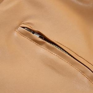 Vêtements personnalisés élégants noirs en polaire de haute qualité pour hommes Manteaux d'hiver Veste en cuir pour homme - Product Image 5