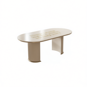 Mesa de Comedor Moderna Aura de MDF, 180 cm/200 cm, Tamaño Personalizable, Mesas de Restaurante Listas para Exportar en Varios Colores - Product Image 2