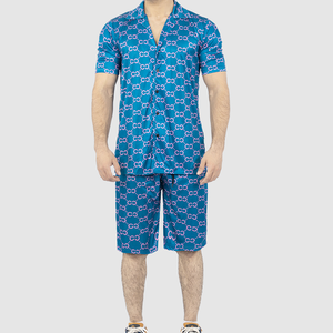 ชุดเสื้อยืดและกางเกงขาสั้นผ้าฝ้าย100% ใส่ได้ทั้งชายและหญิงชุดฟิตเนสแบบลำลองสำหรับผู้ชายขนาดพิเศษแฟชั่นใหม่ฤดูร้อน - Product Image 2