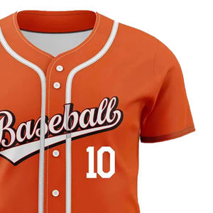 เสื้อเบสบอลคุณภาพพรีเมียม ลดราคา ใหม่ ตัดเย็บแบบอเมริกัน สีสั่งทำได้ 男女兼用 ระบายอากาศ ไซส์ใหญ่ แห้งเร็ว 100% - Product Image 3