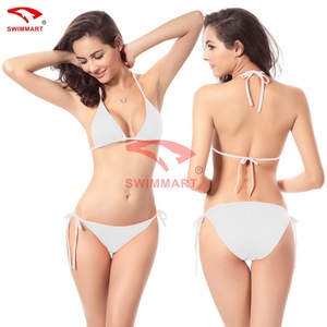 Conjunto de Bikini de Cintura Alta en Color Sólido - 13 Colores, Traje de Baño de Una Pieza, Estilo Europeo Americano, en Stock para Dropshipping - Product Image 6